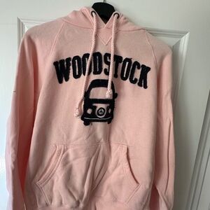 Super-soft "Woodstock" hoodie featuring VW Bus - M